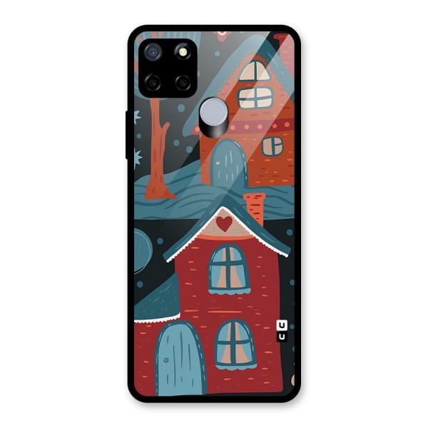 Nordic Arts Houses Glass Back Case for Realme C12