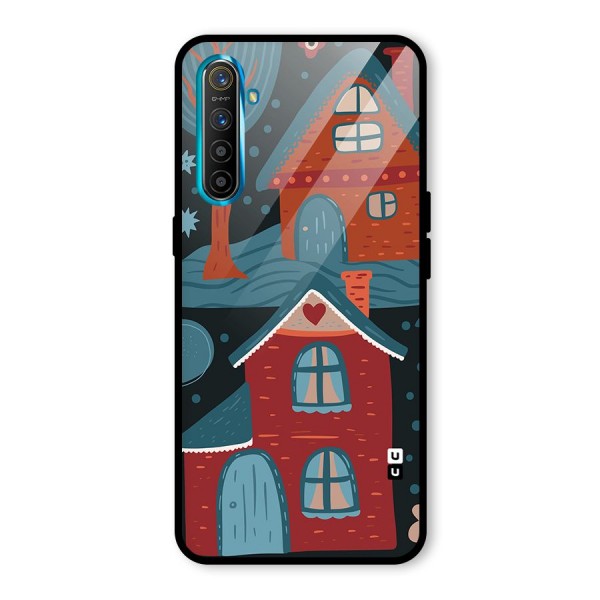 Nordic Arts Houses Glass Back Case for Realme XT