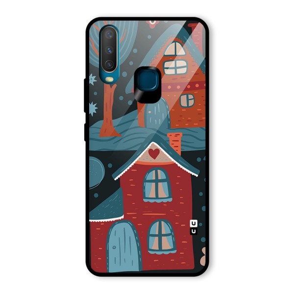 Nordic Arts Houses Glass Back Case for Vivo Y15