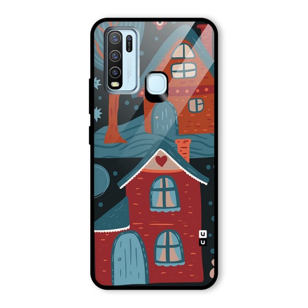 Nordic Arts Houses Glass Back Case for Vivo Y30