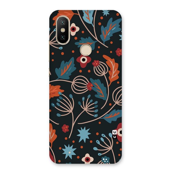 Nordic Arts Leaves Back Case for Mi A2