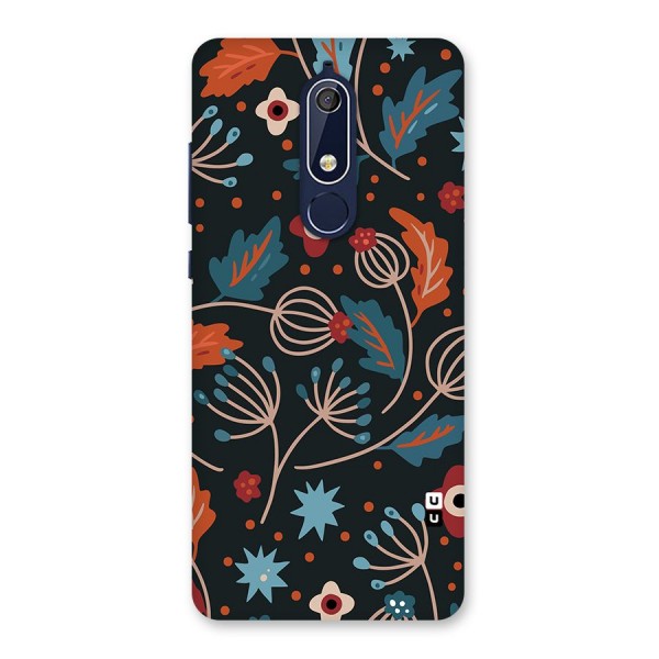 Nordic Arts Leaves Back Case for Nokia 5.1