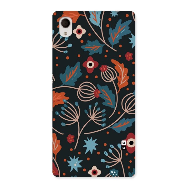 Nordic Arts Leaves Back Case for Xperia M4 Aqua