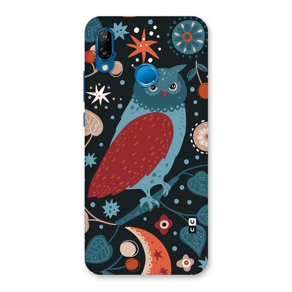 Nordic Arts Owl Back Case for Huawei P20 Lite