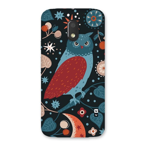 Nordic Arts Owl Back Case for Moto E3 Power