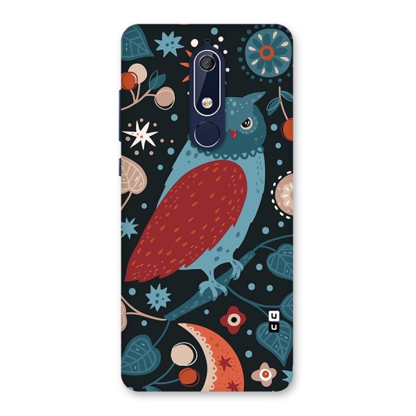 Nordic Arts Owl Back Case for Nokia 5.1