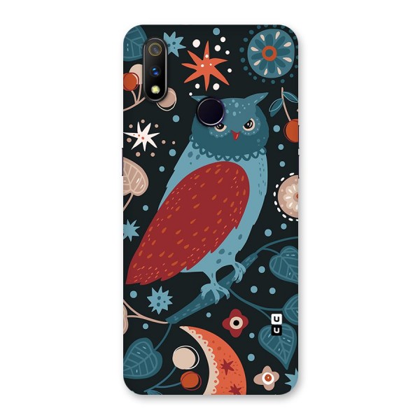 Nordic Arts Owl Back Case for Realme 3 Pro