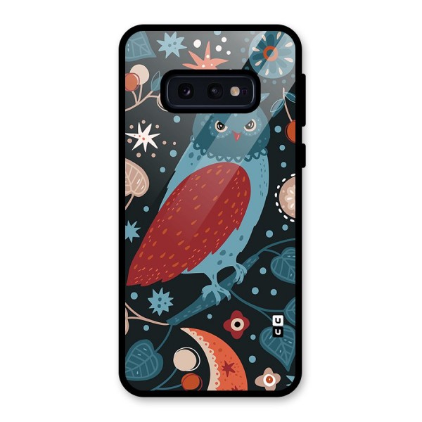 Nordic Arts Owl Glass Back Case for Galaxy S10e