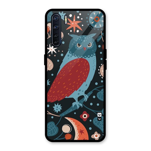 Nordic Arts Owl Glass Back Case for Oppo F15