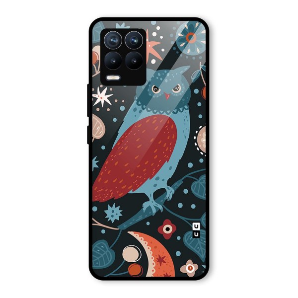 Nordic Arts Owl Glass Back Case for Realme 8