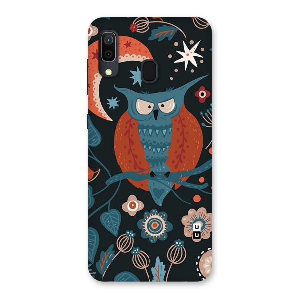 Nordic Arts Owl Moon Back Case for Galaxy A30