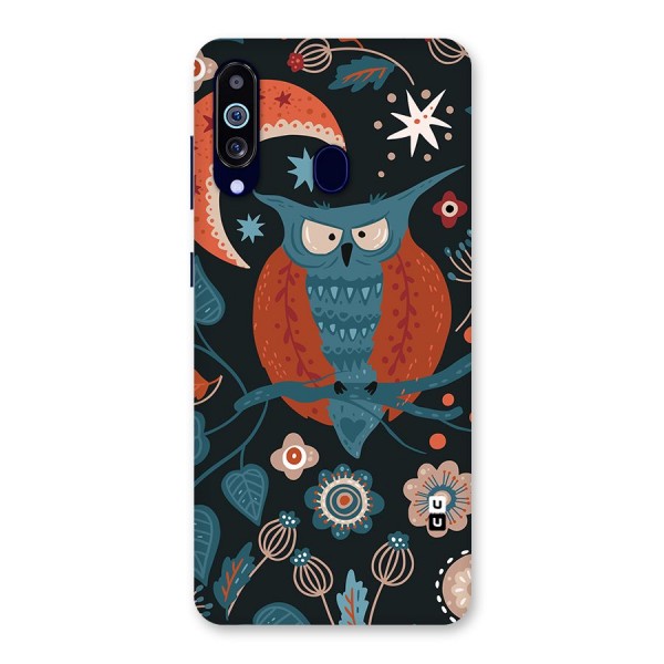 Nordic Arts Owl Moon Back Case for Galaxy A60