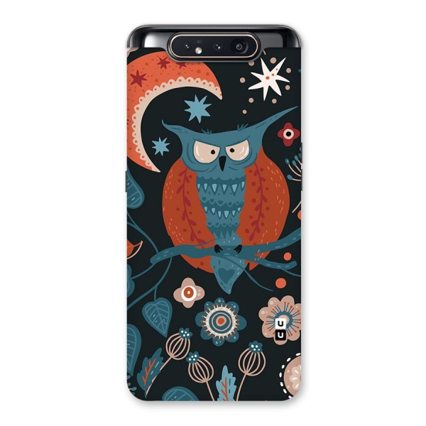 Nordic Arts Owl Moon Back Case for Galaxy A80