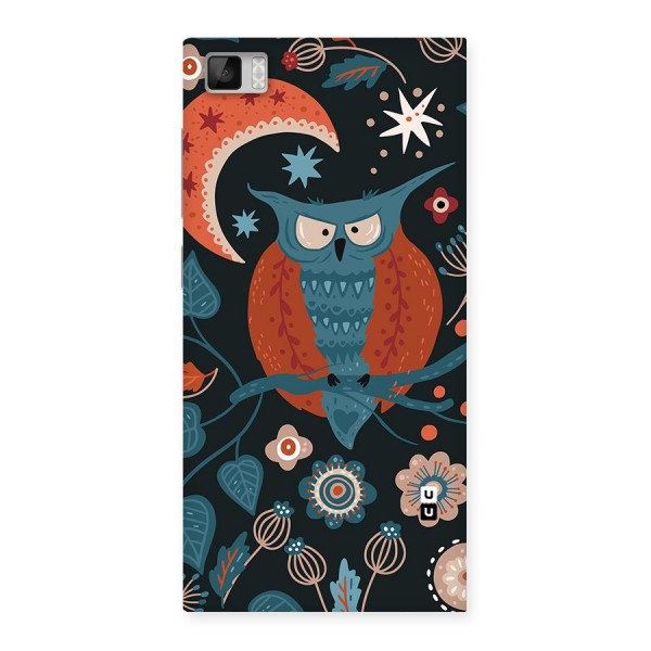 Nordic Arts Owl Moon Back Case for Mi3