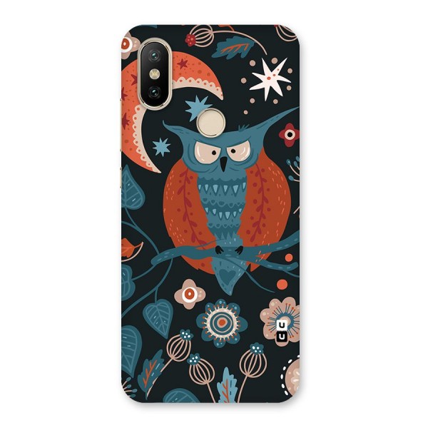 Nordic Arts Owl Moon Back Case for Mi A2