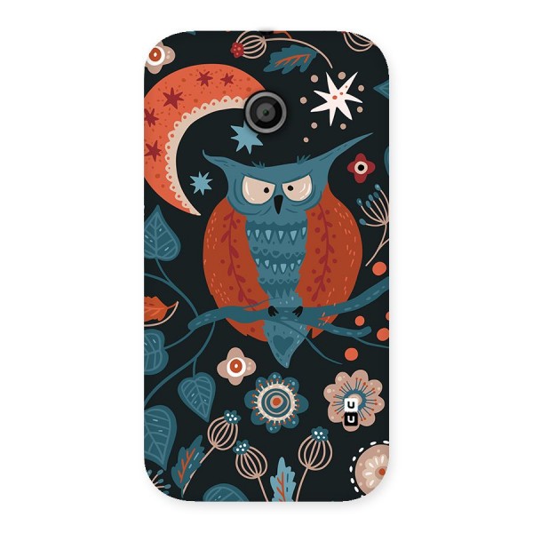 Nordic Arts Owl Moon Back Case for Moto E