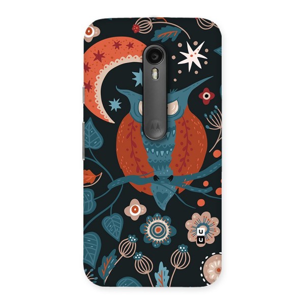 Nordic Arts Owl Moon Back Case for Moto G3