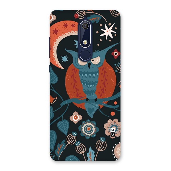 Nordic Arts Owl Moon Back Case for Nokia 5.1