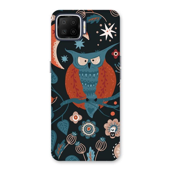 Nordic Arts Owl Moon Back Case for Oppo F17