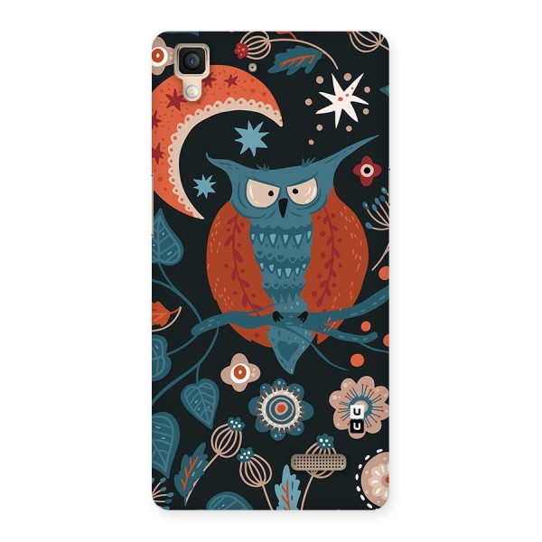 Nordic Arts Owl Moon Back Case for Oppo R7