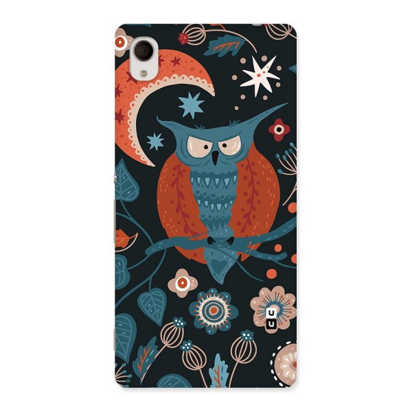 Nordic Arts Owl Moon Back Case for Xperia M4