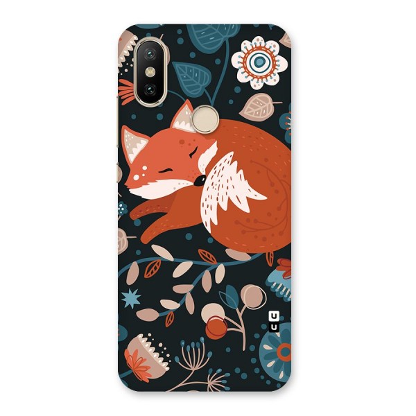 Nordic Arts Sleeping Fox Back Case for Mi A2