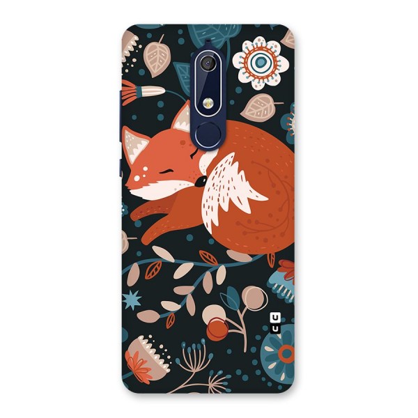 Nordic Arts Sleeping Fox Back Case for Nokia 5.1