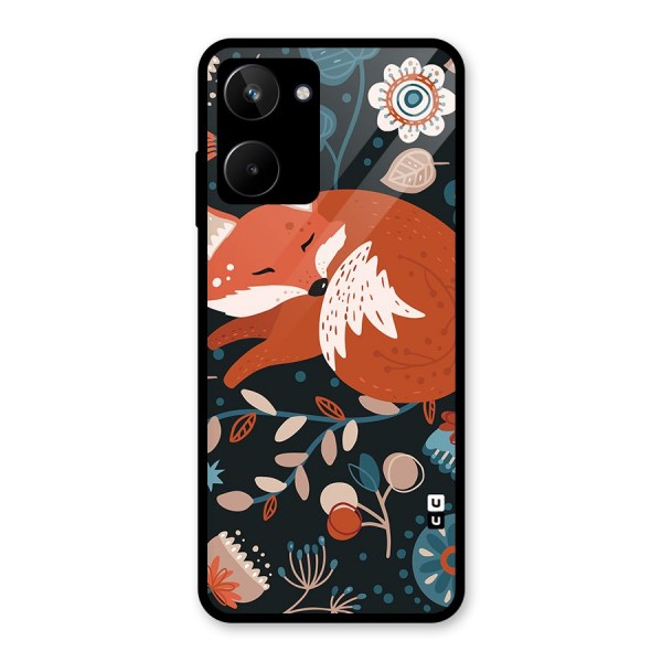 Nordic Arts Sleeping Fox Glass Back Case for Realme 10