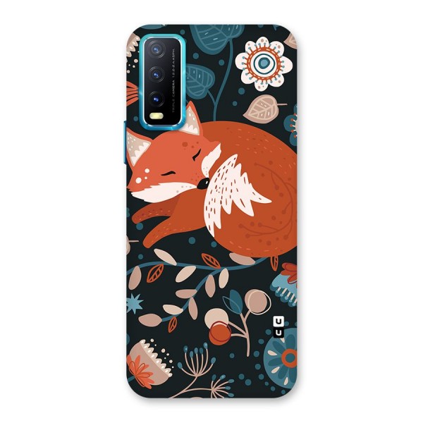 Nordic Arts Sleeping Fox Back Case for Vivo Y12s