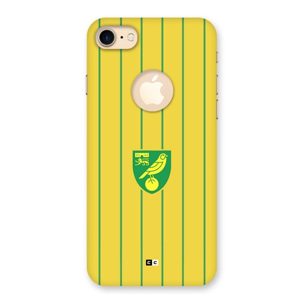 Norwich City Back Case for iPhone 8 Logo Cut