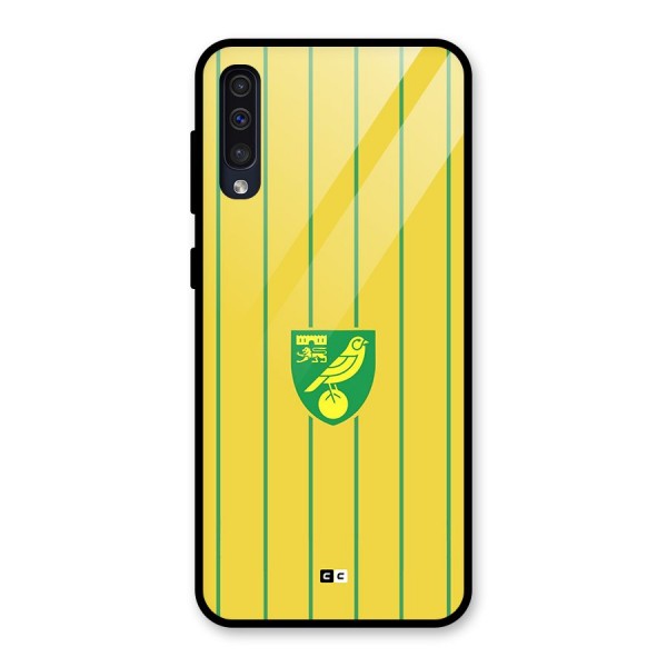 Norwich City Glass Back Case for Galaxy A50s