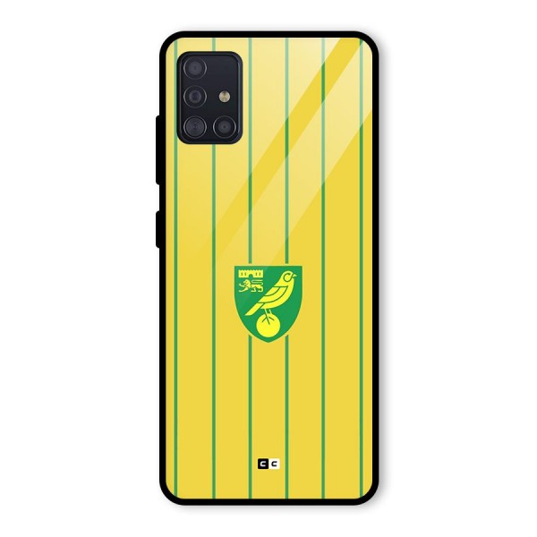 Norwich City Glass Back Case for Galaxy A51