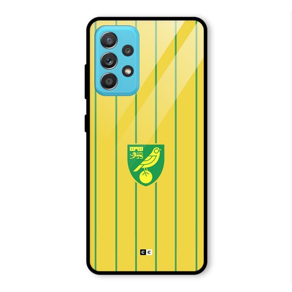 Norwich City Glass Back Case for Galaxy A52