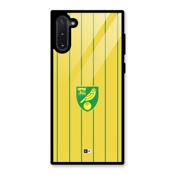 Norwich City Glass Back Case for Galaxy Note 10