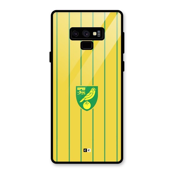 Norwich City Glass Back Case for Galaxy Note 9