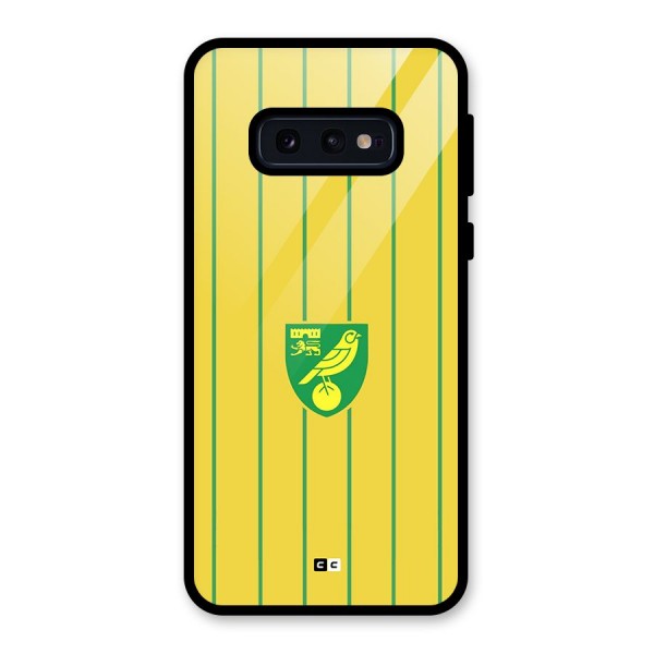 Norwich City Glass Back Case for Galaxy S10e