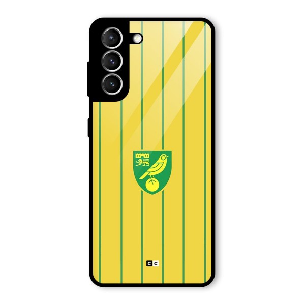 Norwich City Glass Back Case for Galaxy S21 5G