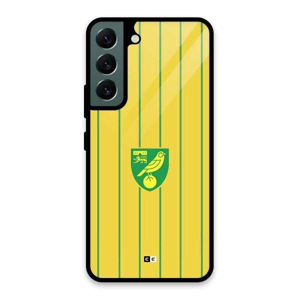 Norwich City Glass Back Case for Galaxy S22 5G