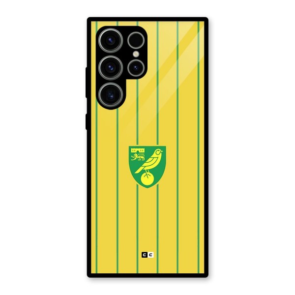 Norwich City Glass Back Case for Galaxy S23 Ultra