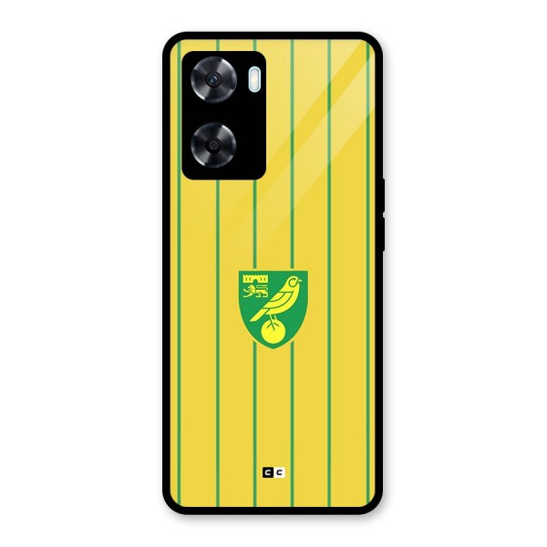 Norwich City Glass Back Case for Oppo A77s