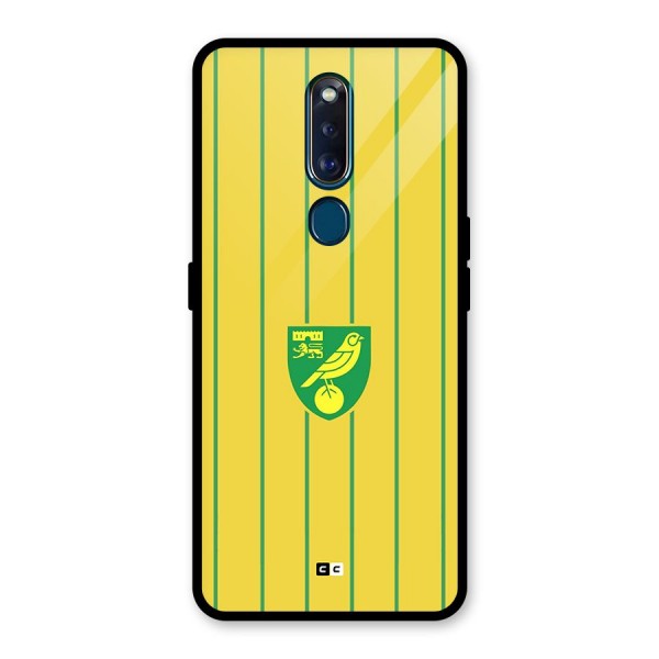 Norwich City Glass Back Case for Oppo F11 Pro