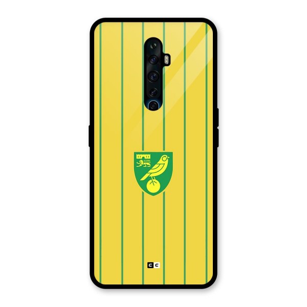 Norwich City Glass Back Case for Oppo Reno2 F