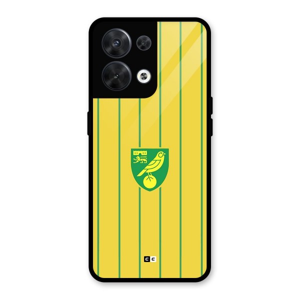 Norwich City Glass Back Case for Oppo Reno8 5G