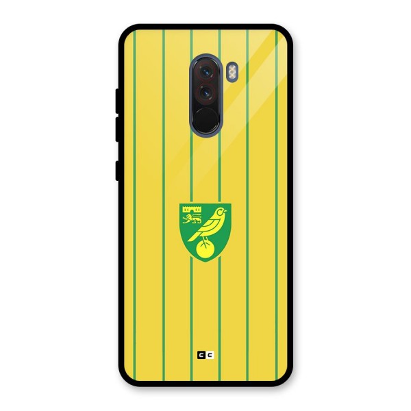 Norwich City Glass Back Case for Poco F1