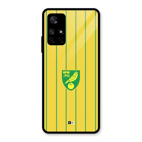 Norwich City Glass Back Case for Redmi Note 11T 5G