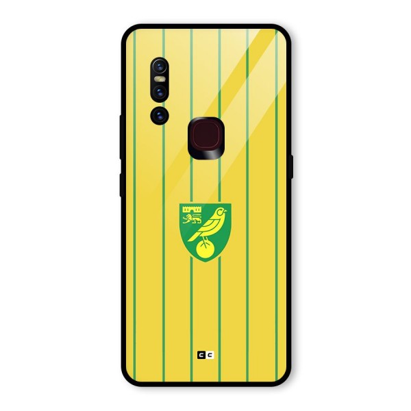 Norwich City Glass Back Case for Vivo V15