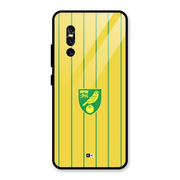 Norwich City Glass Back Case for Vivo V15 Pro