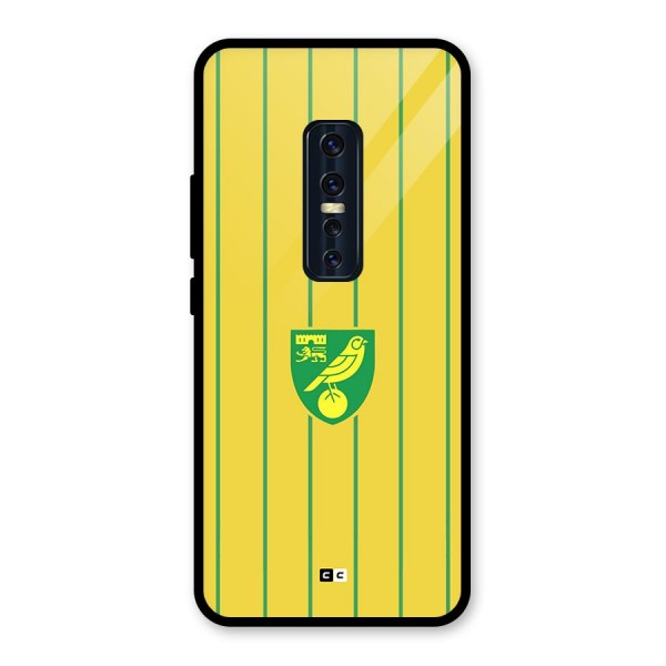 Norwich City Glass Back Case for Vivo V17 Pro