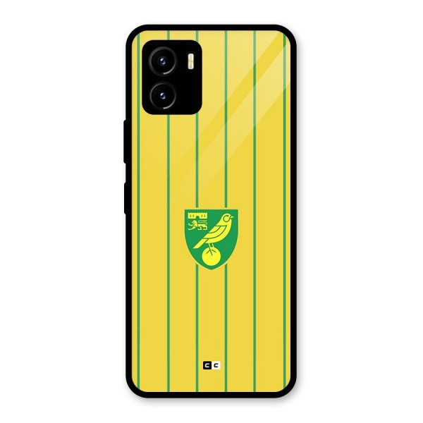 Norwich City Glass Back Case for Vivo Y15s