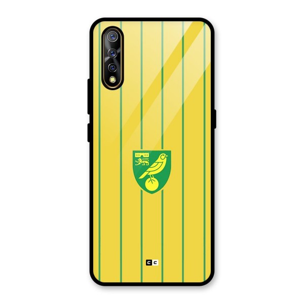 Norwich City Glass Back Case for Vivo Z1x